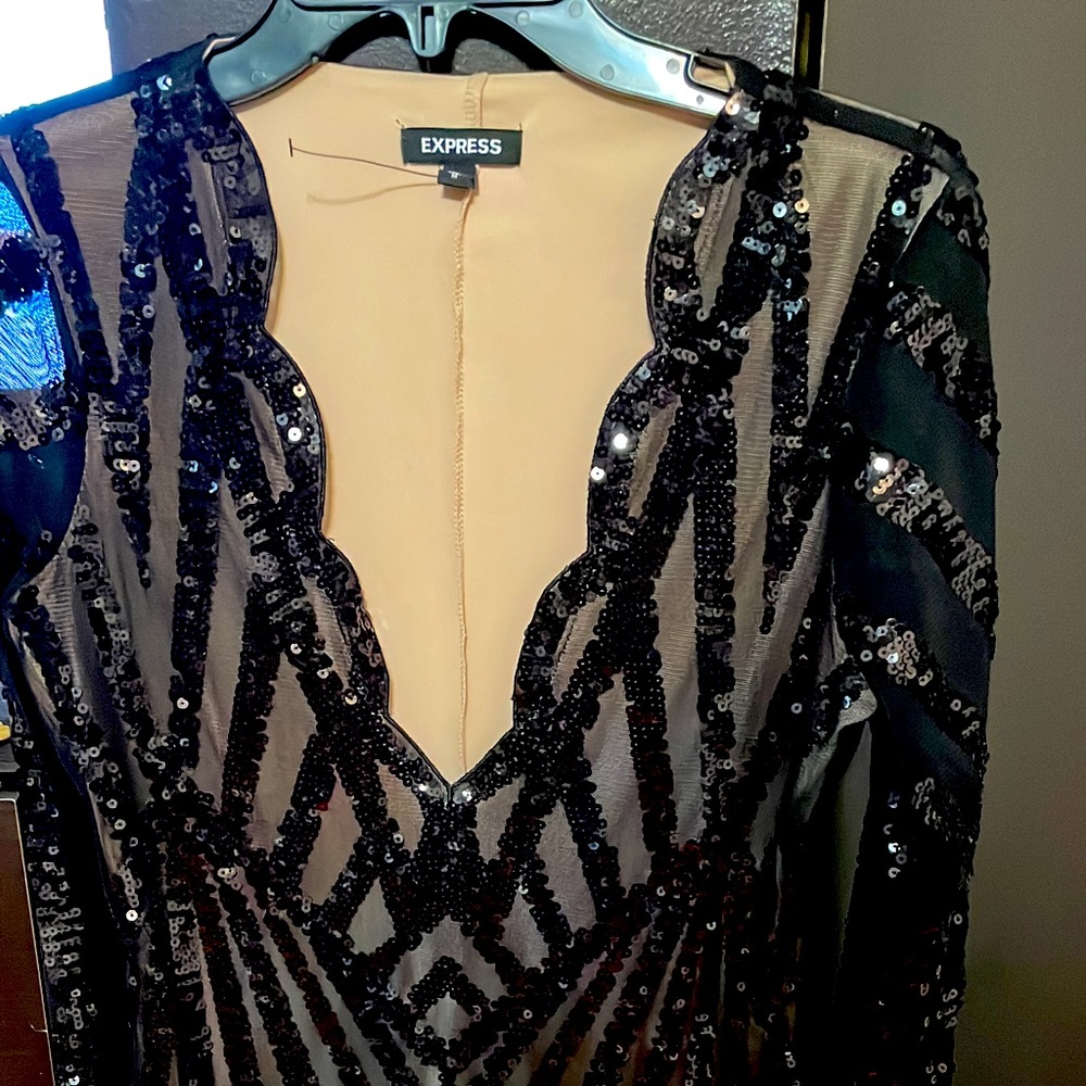 Express sequin dress